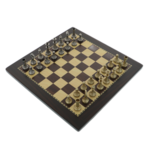 Elegant wood and metal chess 30cm 2