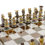 Exclusive gold-plated bronze chess 9