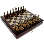 Exclusive chess wooden box with drawer
