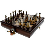 Exkluzív sakk fadoboz fiókkal 3