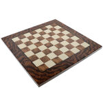 Exclusive chess in walnut wood and brass 42 cm 4