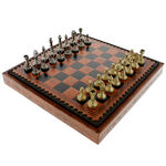 Exclusive chess brown floral leather 2