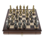 Exclusivist Chess Romans vs Barbarians wooden board with drawer 32cm 4