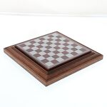 Elegáns mágneses sakk fa tartóval 17 cm 8