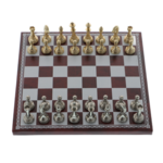 Elegáns mágneses sakk fa tartóval 17 cm 4