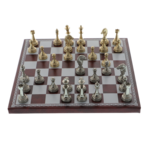 Elegáns mágneses sakk fa tartóval 17 cm 2