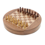 Exclusive Magnetic Chess Set with drawer Maple and Acacia wood 7