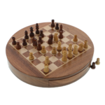 Exclusive Magnetic Chess Set with drawer Maple and Acacia wood 3