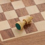 Exclusive Magnetic Chess Set with drawer Maple and Acacia wood 9