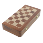 Exclusive Magnetic Chess box, pieces of Maple and Acacia wood 25cm 8