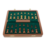 Exclusive Magnetic Chess box, pieces of Maple and Acacia wood 25cm 6