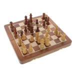Exclusive Magnetic Chess box, pieces of Maple and Acacia wood 25cm 2