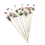 Set 10 Bețe Moș Nicolae cu figurine 40cm