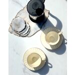 Set of 2 Nina porcelain cups and plates 220ml 5
