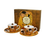 2 espresso cup set Gustav Klimt The Kiss 90ml 4