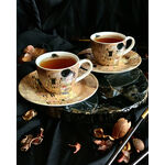 2 espresso cup set Gustav Klimt The Kiss 90ml 8