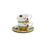 Set of 2 Monet Poppy Field porcelain espresso cups 90 ml 4