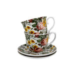 Set of 2 porcelain cups with flowers Spring 250ml 3