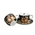 Set of 2 porcelain cups with Warda flowers 250ml 3