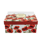 Set of 2 porcelain cups with poppies 250ml 5