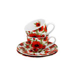 Pipacs espresso porcelán csésze 90 ml-es készlet 2-es 4