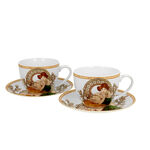 Set of 2 Topaz Alfons Mucha porcelain cups 250ml 2