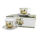 Set of 2 Edith rose porcelain cups 250ml 1