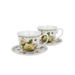 Set of 2 Edith rose porcelain cups 250ml 2