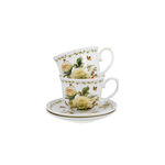 Set of 2 Edith rose porcelain cups 250ml 3