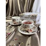 Set of 2 Zahra rose porcelain cups 250ml 6