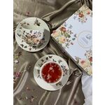 Set 2 cesti portelan trandafiri Zahra 250ml 8