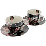 Set of 2 vintage flowers cups 1