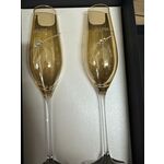 Set of 2 Champagne Glasses Amber Silhouette 10