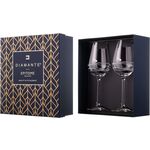 Set of 2 Venezia crystal white wine glasses