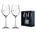 Set 2 Pahare Vin Cristal cu Swarovski Silhouette 3