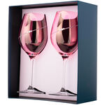 Set 2 Pahare Vin Cristal Pink Silhouette 6