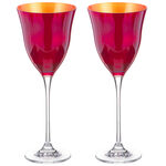 Set 2 Pahare Vin Cristal Red Oro 2