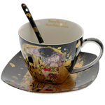 Set 21 piese ceainic Klimt: Kiss negru 4