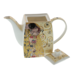 Set 21 piese ceainic si cesti portelan Klimt Kiss Crem 3
