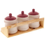 Set of 3 spice containers lavender 3