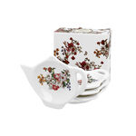 Set 4 farfurii portelan Vintage Flowers 12cm