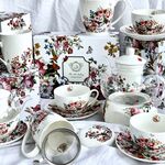 Set 4 farfurii portelan Vintage Flowers 12cm 4