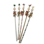 Set 5 bete Mos Nicolae cu mesaje ziar 50cm 2