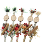 Set 5 bete Mos Nicolae cu mesaje ziar 50cm 3