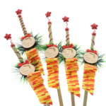 Set 5 bețe Mos Nicolae Stai Cuminte Personalizate 2