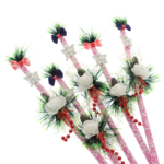 Set 5 Nuielușe Roz cu Înger – Bețe Moș Nicolae Handmade, Personalizabile, 60 cm 2