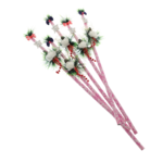 Set 5 Nuielușe Roz cu Înger – Bețe Moș Nicolae Handmade, Personalizabile, 60 cm 4