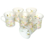 Set of 6 Fantasy painted coffee cups