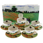 Set of 6 porcelain mugs Claude Monet: Poppies 5