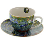 Set of 6 van gogh iris porcelain mugs 2